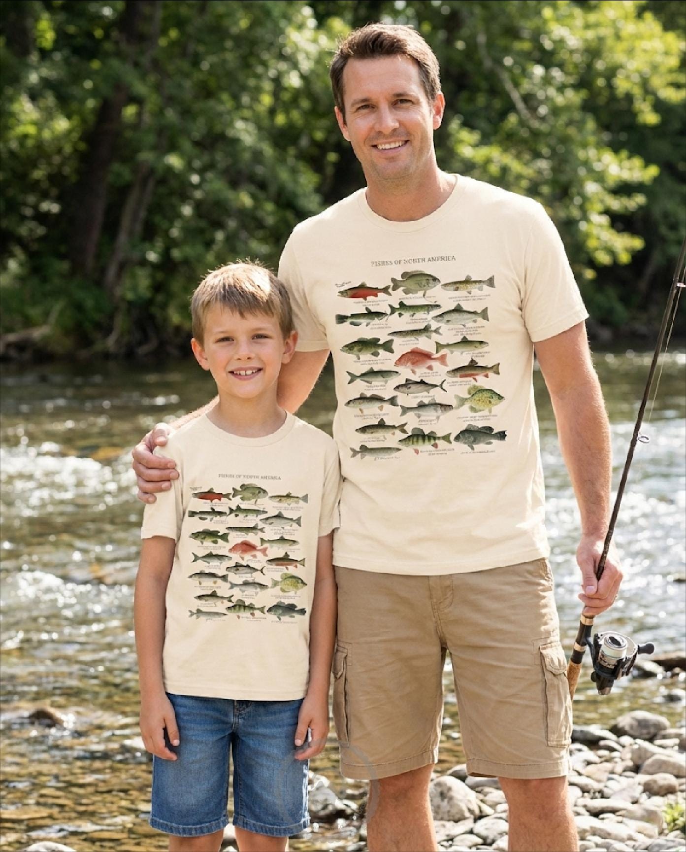 T-shirt Lake Shirt - Motif Nature/wildlife, Pour Amateurs De Pêche, Bateau, Lac, Neuf Avec étiquettes