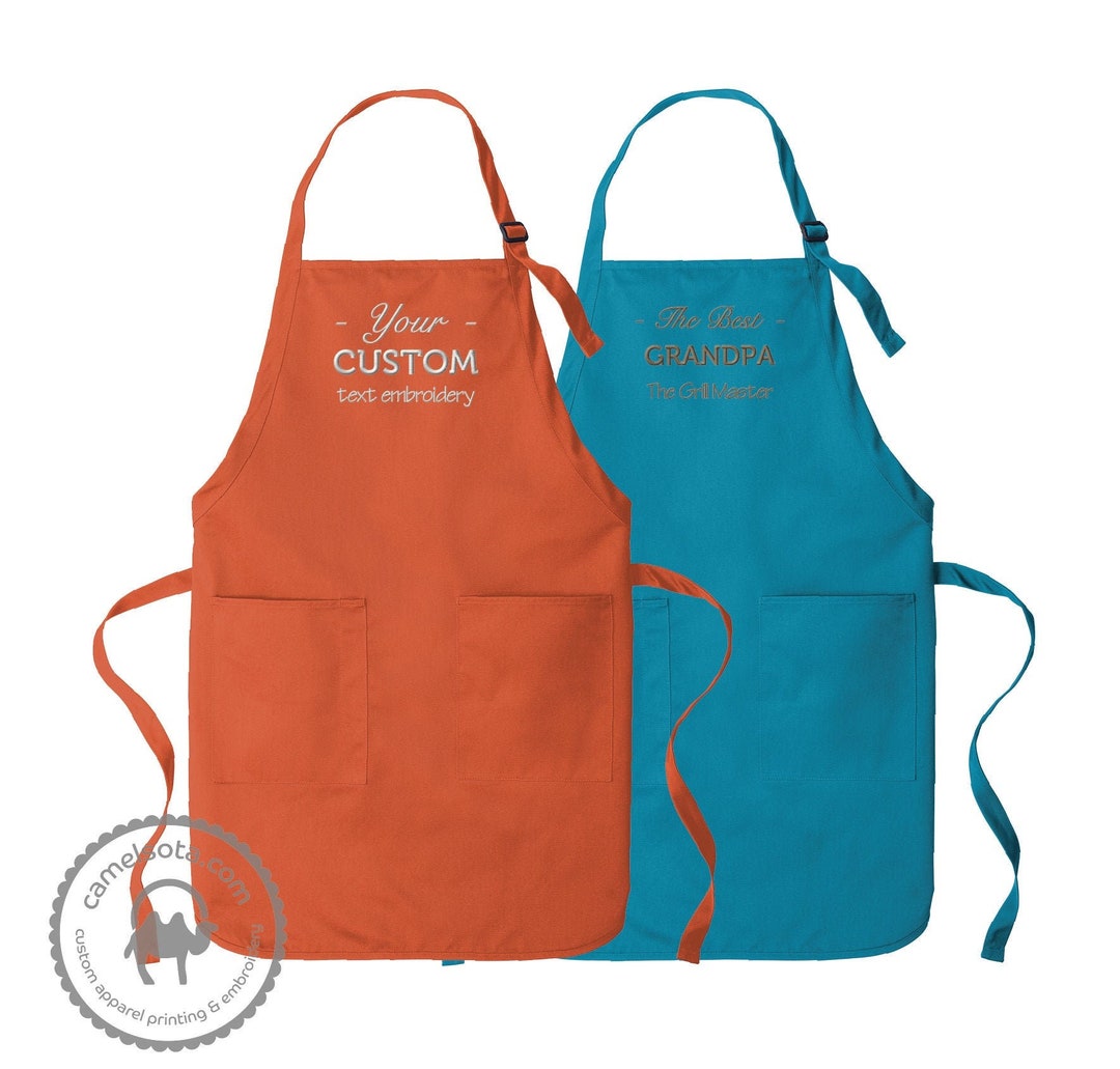 Custom Embroidered Apron, Personalized Apron Gift Port Authority Full