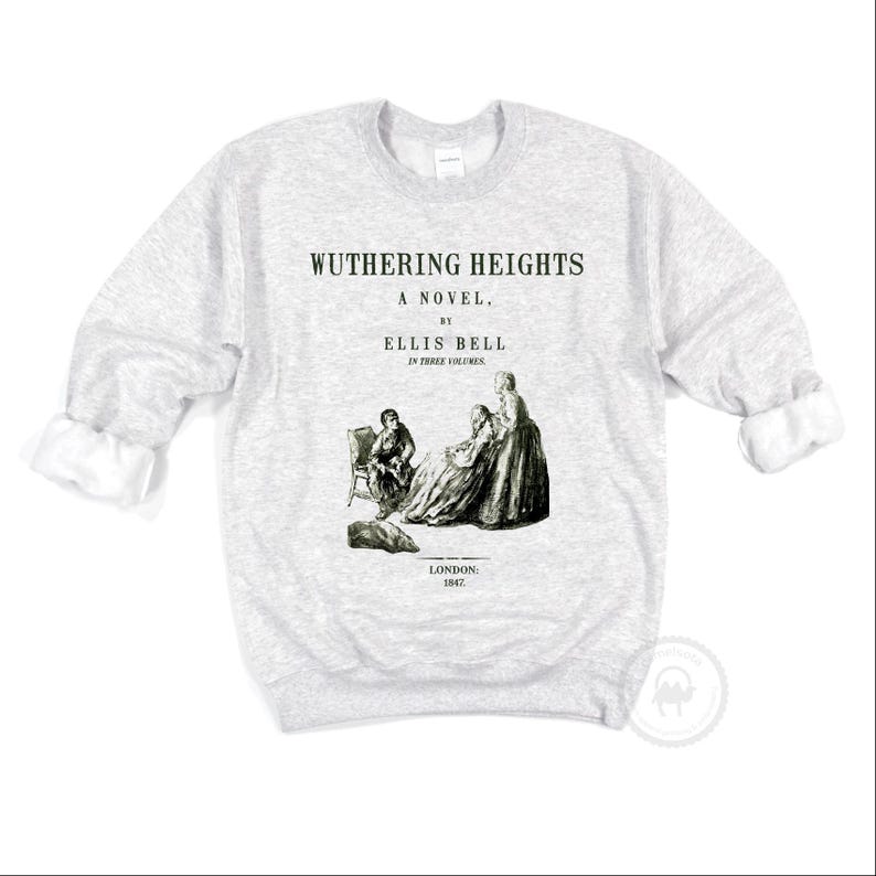 Sudadera Cumbres Borrascosas, sudadera de Emily Brontë, regalo de Emily Brontë, regalo literario, jersey de manga larga de Heathcliff imagen 6