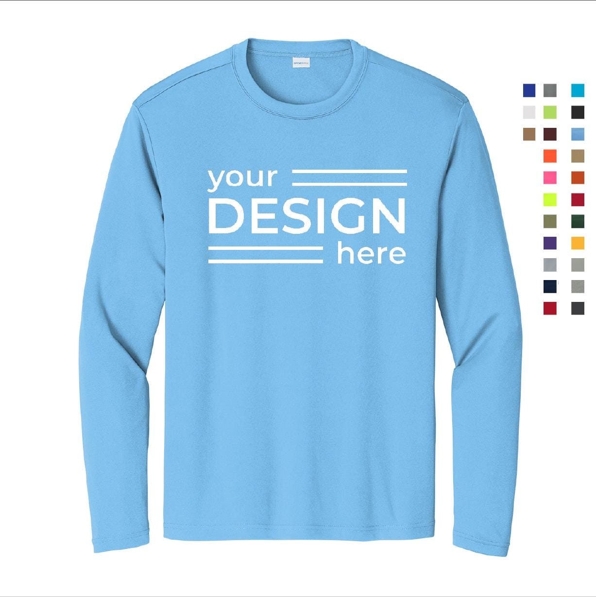 Custom Performance Long Sleeve Shirt Printed With Ink Sport