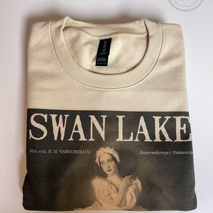 Chemise et sweat-shirt Le Lac des cygnes Cadeau de ballet du Lac des cygnes Sweat-shirt du Lac des cygnes Cadeau danseur Cadeau pour amateur de ballet romantique Musique classique Tchaïkovski image 9