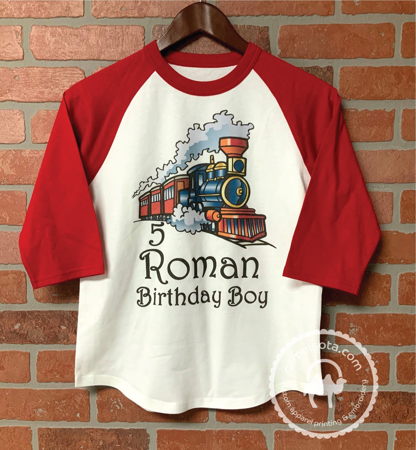 Train birthday shirt Train shirt for boy's birthday Train Etsy