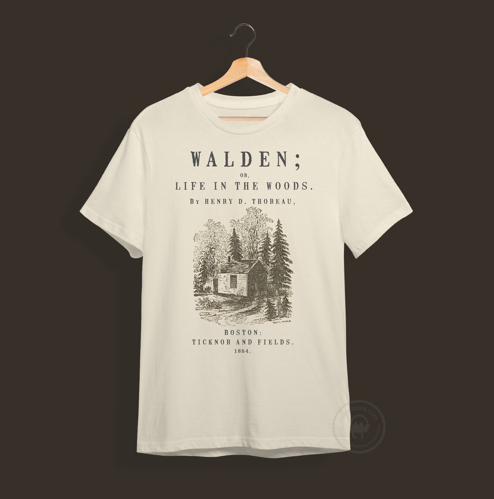 Walden Shirt, Walden by Henry David Thoreau Tee, Walden T
