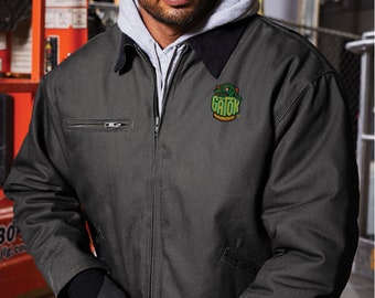 Custom Embroidered Cornerstone Duck Cloth Work Jacket Full