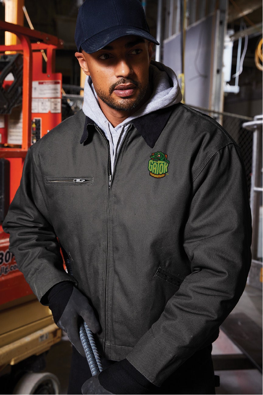 Custom Embroidered Cornerstone Duck Cloth Work Jacket Full
