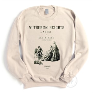 Sudadera Cumbres Borrascosas, sudadera de Emily Brontë, regalo de Emily Brontë, regalo literario, jersey de manga larga de Heathcliff imagen 5