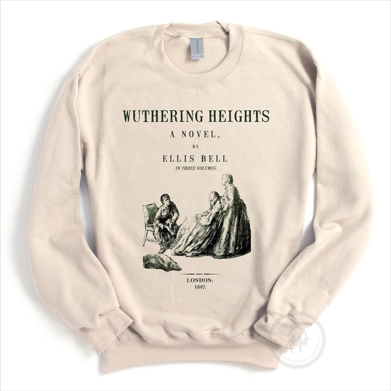 Sudadera Cumbres Borrascosas, sudadera de Emily Brontë, regalo de Emily Brontë, regalo literario, jersey de manga larga de Heathcliff imagen 5