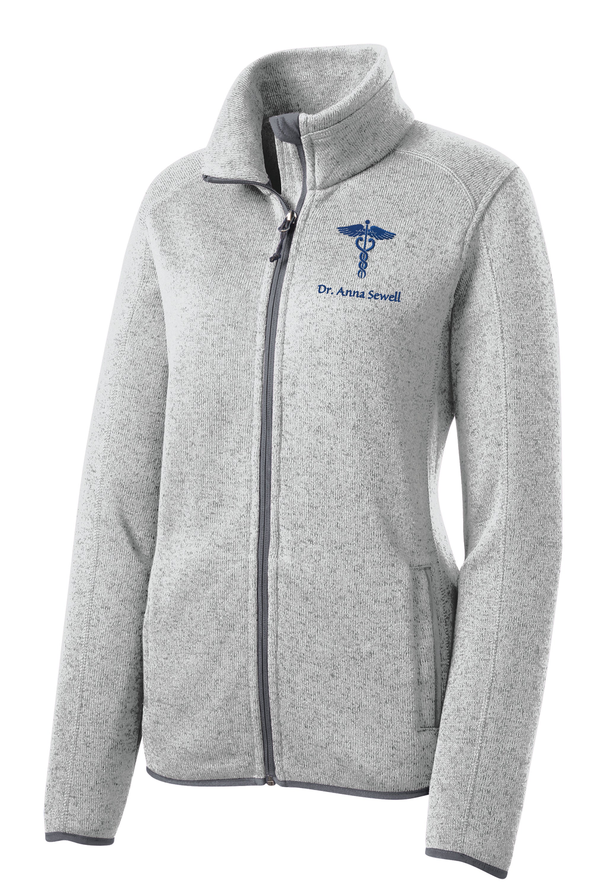 Custom Embroidered Sweater Fleece Full-zip Jacket Monogrammed Team  Corporate Uniform Personalized Men\'s Ladies Port Authority F232 L232 - Etsy