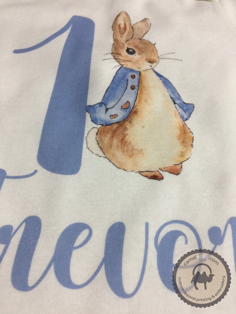 Peter Rabbit Name Shirt Peter Rabbit Birthday Shirt Peter Rabbit Printed Shirt Peter Rabbit Nursery Peter Rabbit Raglan Peter Rabbit Shirt