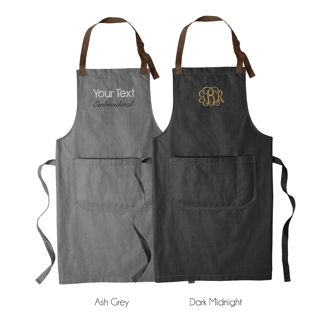 Custom Embroidered Apron, Monogrammed Apron Personalized
