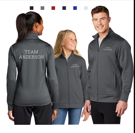 IMIM アイム Warp Logo Track Jacket - BLUE Custom Embroidered Sport-tek Sport-wick Full-zip Track Jacket