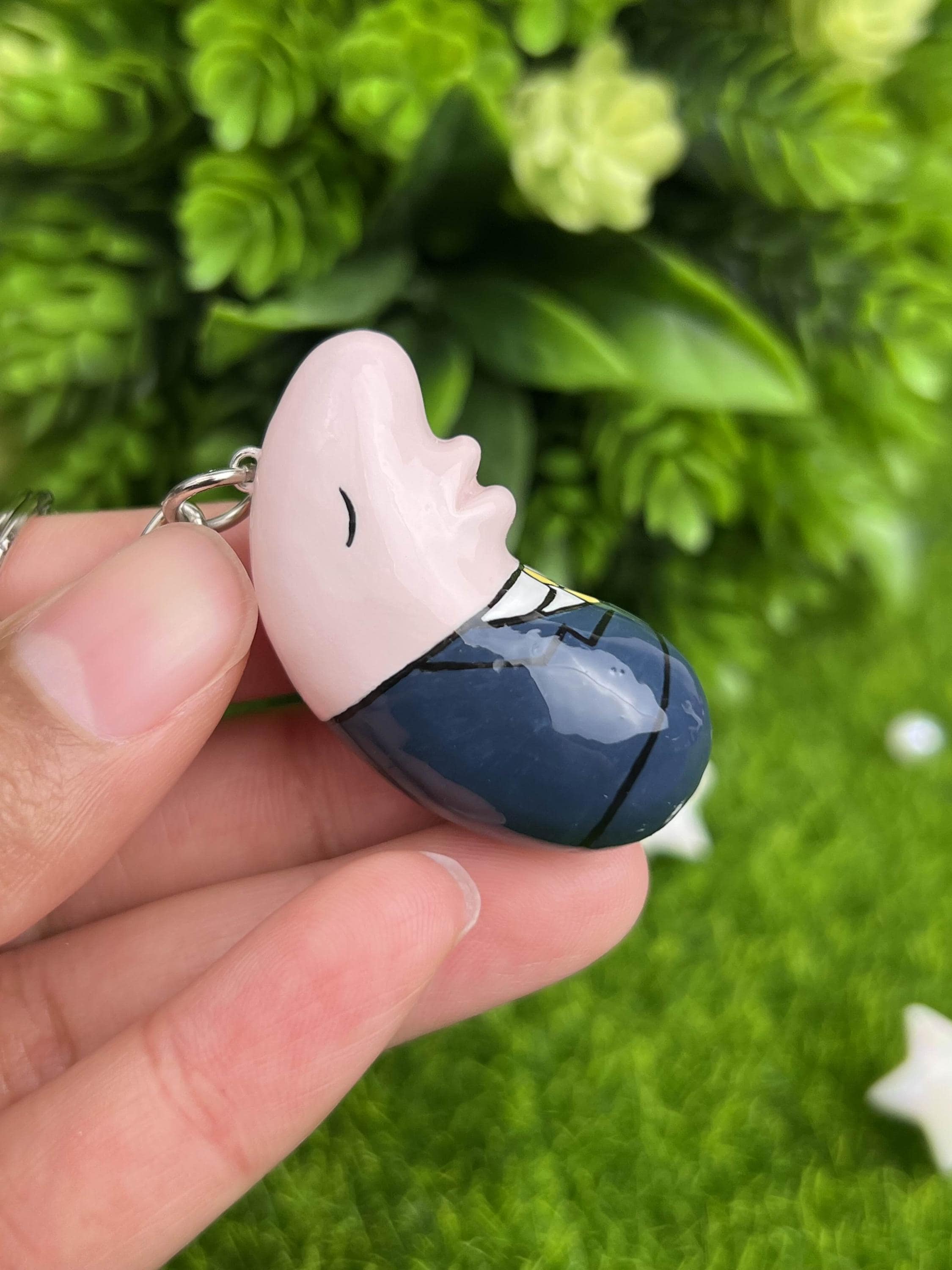 Smiling Friends Keychain: Handmade Polymer Clay Jason - Etsy