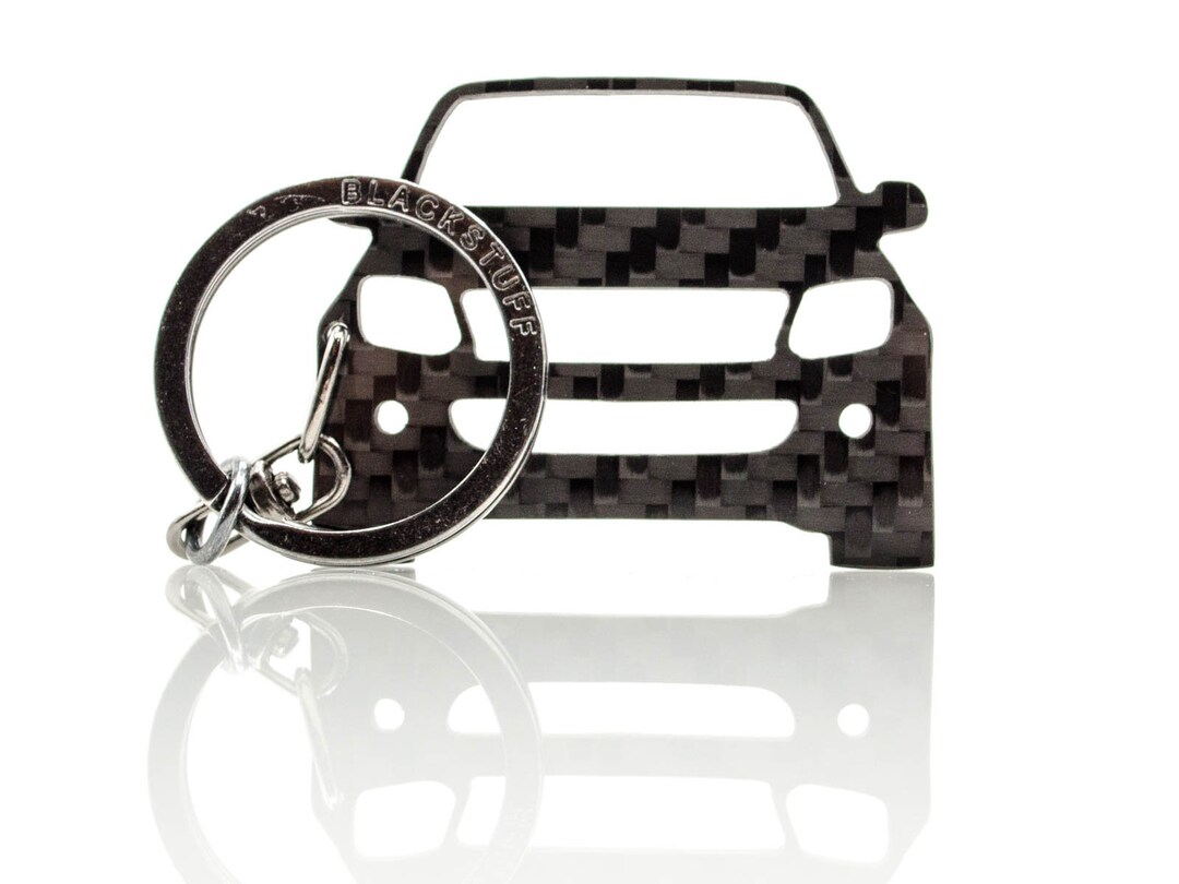 Blackstuff Genuine Carbon Fiber Keychain Keyring Compatible With Amarok