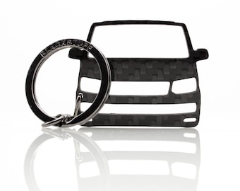 Carbon Fiber Keychain Keyring compatible with Transporter T2 T4 T5 T5 Facelift T6