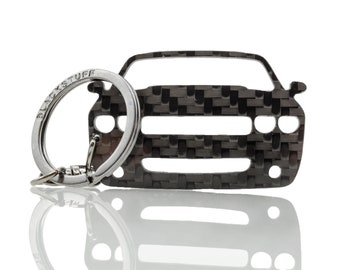 Carbon Fiber Keychain Keyring Compatible with Charger Challenger RAM