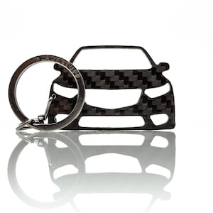 Carbon Fiber Keychain Keyring Compatible with Accord Civic Type R MK7 Mk8 Mk9 S2000 FN2