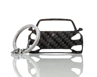 Carbon Fiber Keychain compatible with Model 3 S X