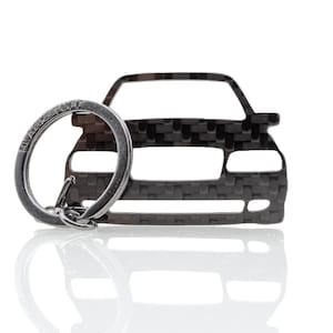 Llavero de fibra de carbono compatible con W202 W201 Cossworth Evolution Actros Euro 6 W124 Evo W201 190E X Class Widebody
