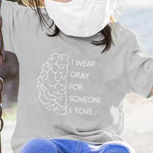 Toddler Kids Brain Tumor Shirt Brain Cancer Awareness Shirt Hope Shirt Fundraiser Shirt Mental Health Shirt Cure Shirt Aesthetic Clothes