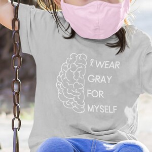 Toddler Kids Brain Tumor Shirt Brain Cancer Awareness Shirt Hope Shirt Fundraiser Shirt Mental Health Shirt Cure Shirt Aesthetic Clothes
