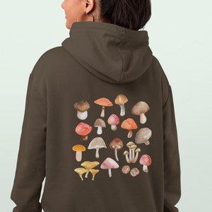 Dark Academia Mushroom Hoodie Mushroom Shirt Mushroom Sweater Magic Sweater Trendy Hoodie Aesthetic Hoodie Trippy Hoodie Indie Clothes
