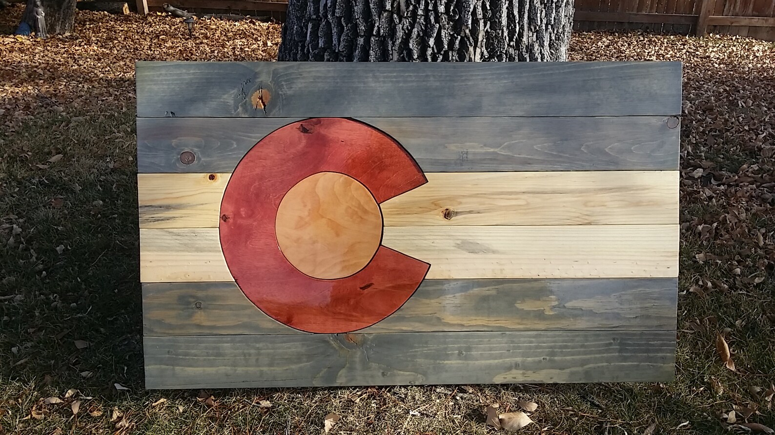 Handmade wood Colorado Flags 7 Etsy