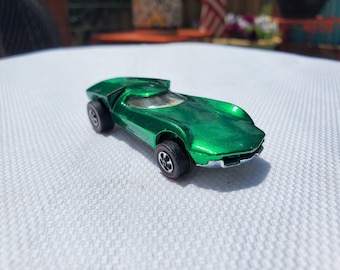 Hot Wheels! 1968 (1969) Turbofire, Green, White Interior, USA Lower Price!!