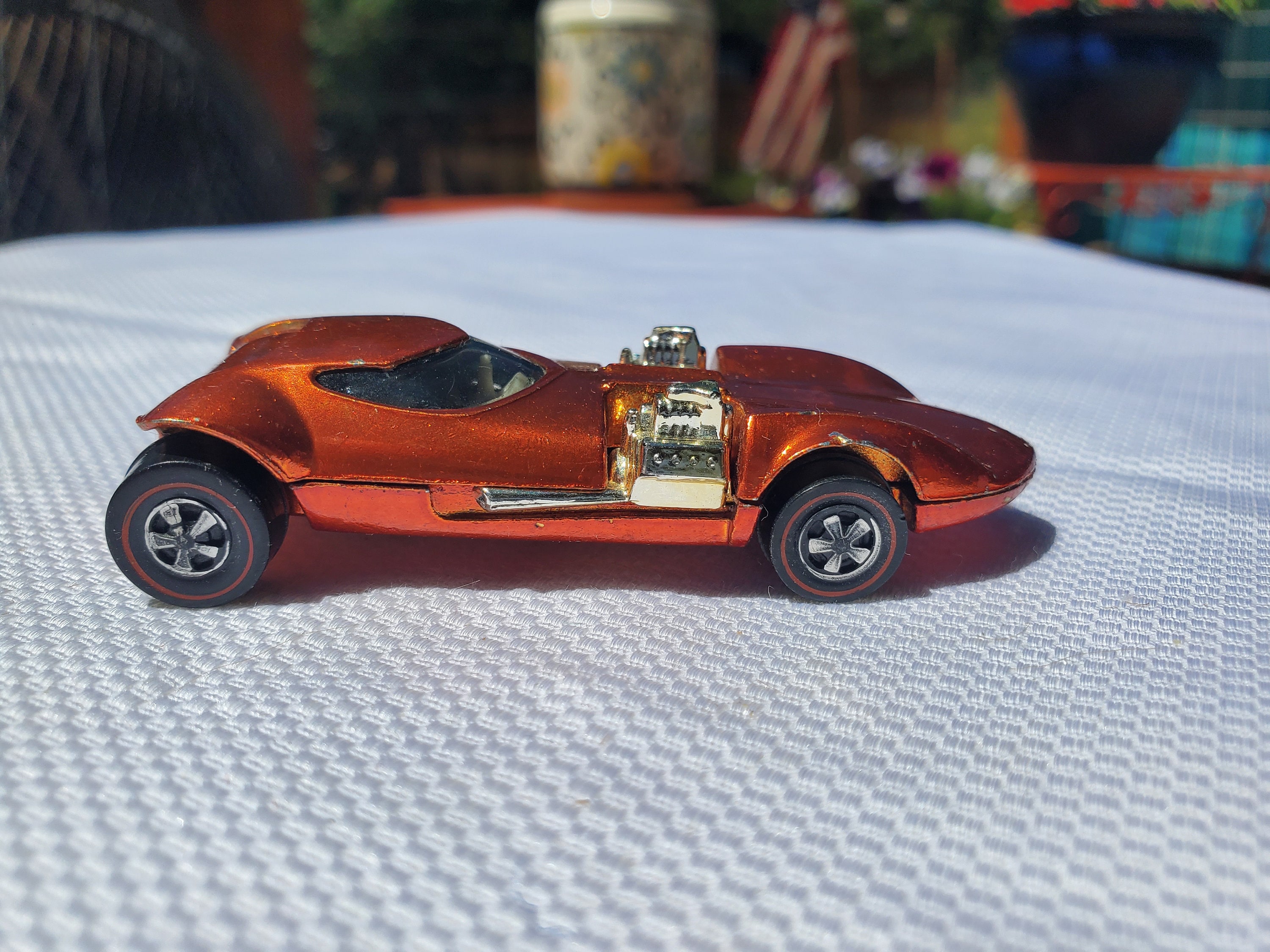 Hot Wheels! 1968 (1969) Twin Mill, Orange, Light Interior, USA