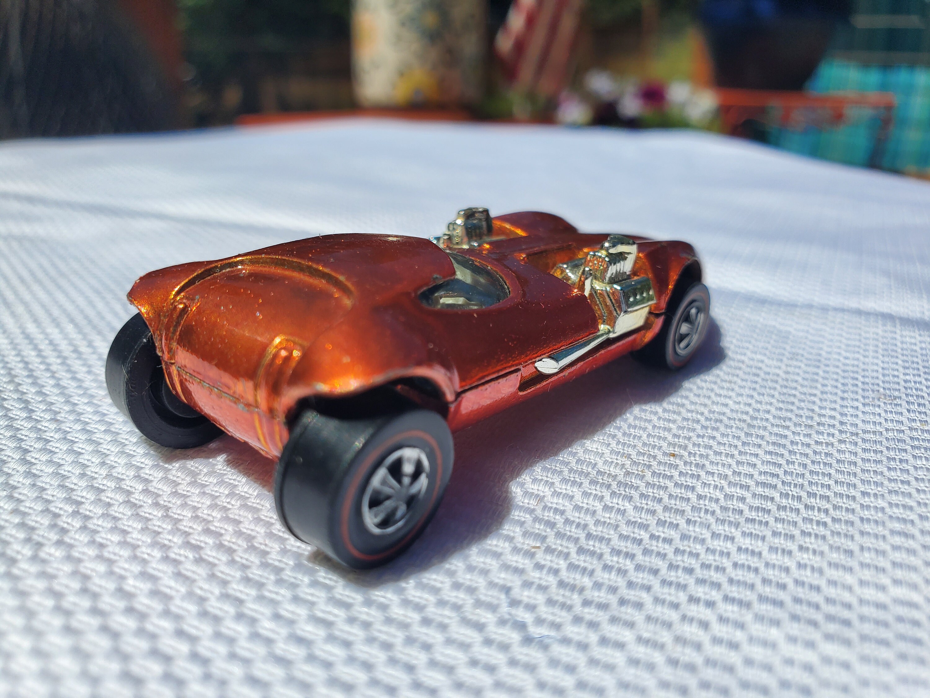 Hot Wheels! 1968 (1969) Twin Mill, Orange, Light Interior, USA