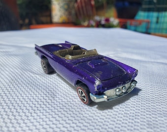 Hot Wheels! 1968 (1969) Classic 57 Bird, Purple, Brown Interior, Long Gas Tank, USA Lower Price!!!