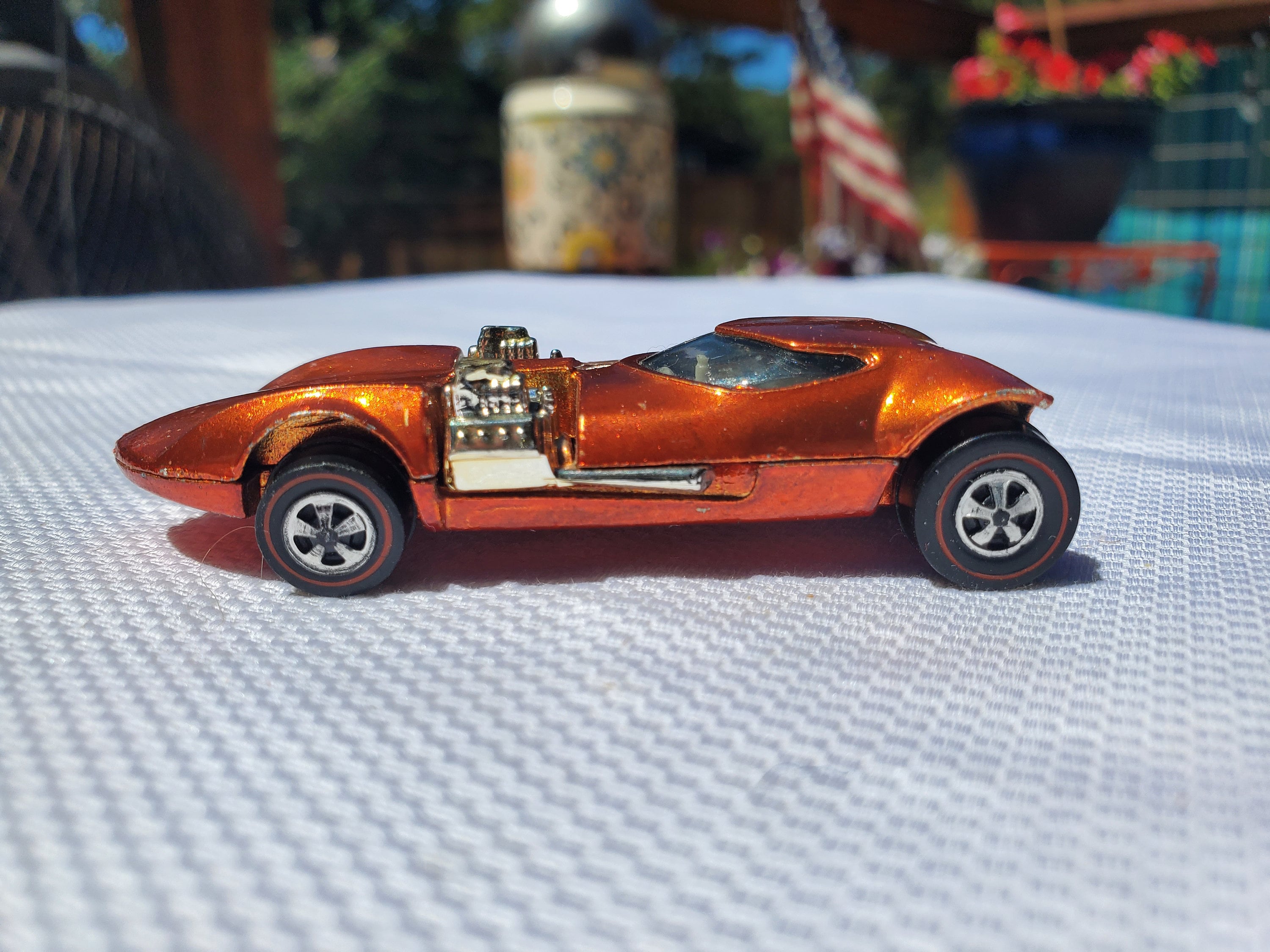 Hot Wheels! 1968 (1969) Twin Mill, Orange, Light Interior, USA