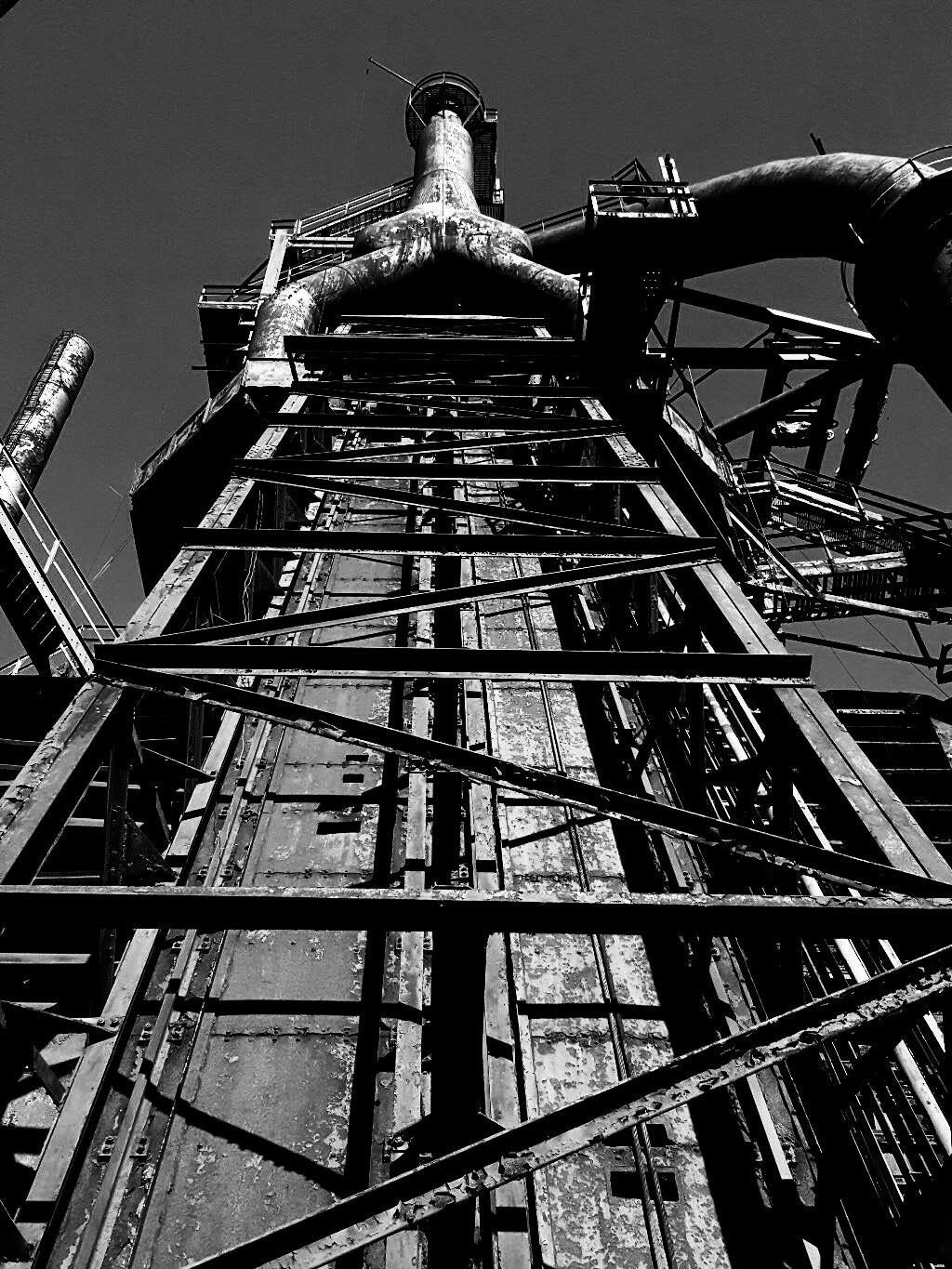 Bethlehem PA Steel Factory, Abandoned Photography Black and White Print