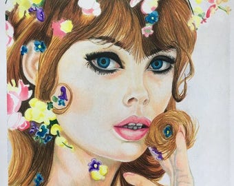 summer original drawing