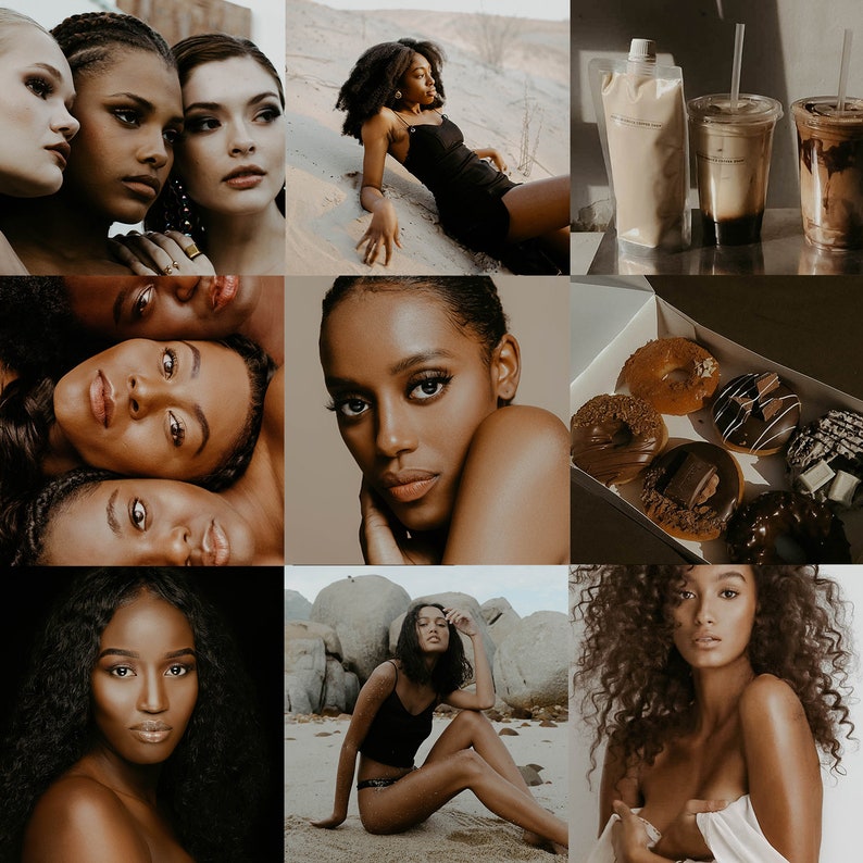 10 CHOCOLATE SKIN LIGHTROOM mobile /& desktop presets black skin preset dark skin preset brown skin newborn preset family selfie