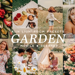 10 PRÉRÉGLAGES DE JARDIN ANGLAIS Préréglages Lightroom Préréglages mobiles Préréglages de printemps vintage Instagram Préréglages esthétiques de printemps Préréglages d’influenceurs