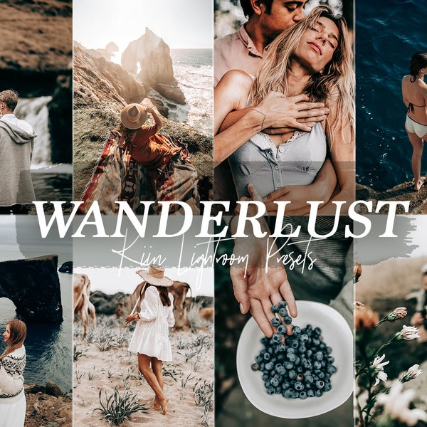 10 WANDERLUST PRESETS LIGHTROOM Presets Mobile Preset Travel Blogger Presets Earthy Family Outdoor Presets Moody Aesthetic Preset Filter