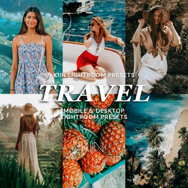 10 TRAVEL LIGHTROOM PRESETS Mobile Preset Vacation Preset Outdoor Presets Wanderlust Instagram Influencer Filter Summer Beach Preset