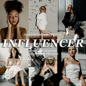 10 INFLUENCER PRESETS LIGHTROOM Presets Mobile Preset Natural Presets Lifestyle Preset Aesthetic preset Minimal Preset Instagram Filter