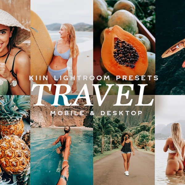 10 TRAVEL LIGHTROOM PRESETS Mobile Preset Vacation Preset Outdoor Presets Wanderlust Instagram Influencer Filter Summer Beach Preset