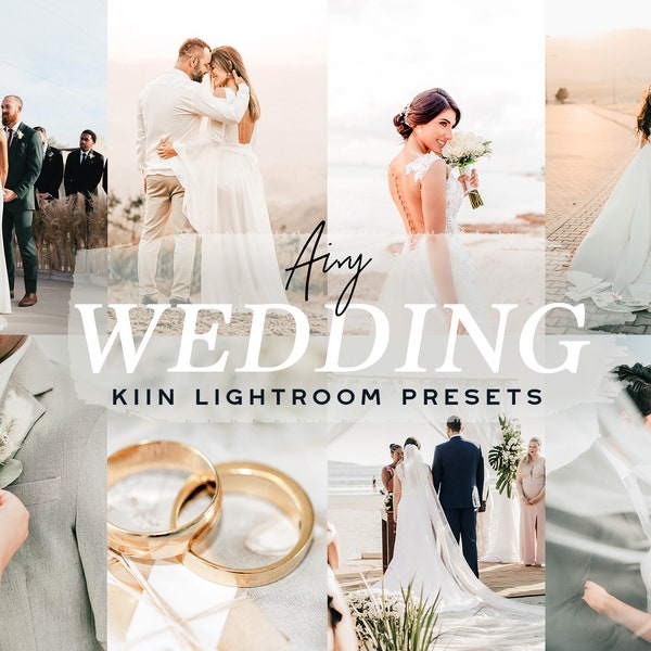10 AIRY WEDDING PRESETS Lightroom Presets Mobile Preset Golden Light Preset Bright Light Preset Wedding Aesthetic Filter Warm Preset