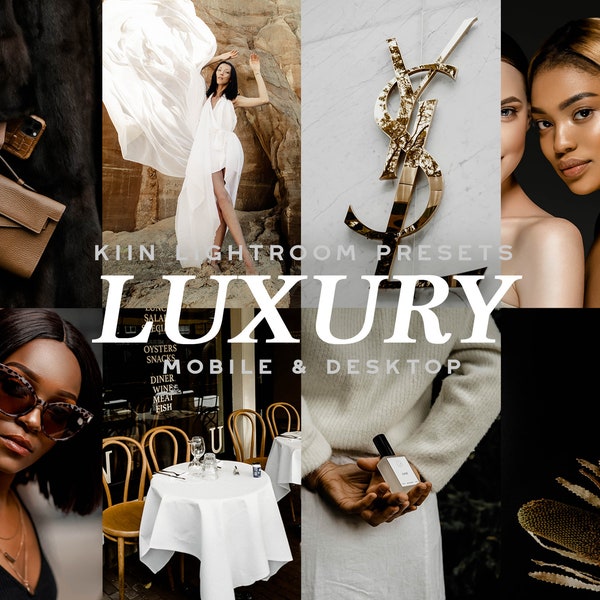 10 LUXURY LIGHTROOM PRESETS mobile preset Aesthetic Influencer Presets Moody Presets Minimal Blogger Instagram filter Luxury Presets