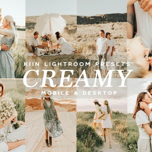 10 CREAMY LIGHTROOM PRESETS Mobile Preset Warm Light Presets Outdoor Couple Instagram Filter Soft Airy Presets Muted Vintage Look Presets