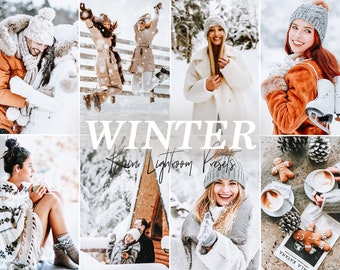 12 WINTER WONDERLAND PRESETS Lightroom Presets Mobile Preset verschneite Weihnachten Preset Instagram Filter Schnee Preset Winter Presets beste Voreinstellung