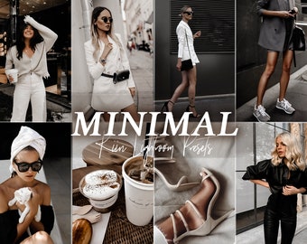 15 MINIMAL LIGHTROOM presets mobile & desktop / instagram best preset moody influencer fashion filter style preset vsco