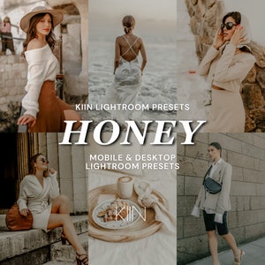10 HONEY LIGHTROOM PRESETS mobile preset beige preset fashion preset influencer preset instagram preset honey preset tan preset home presets
