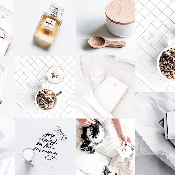 12 PRODUCT PHOTOGRAPHY PRESETS White background presets Lightroom mobile presets Lightroom presets bright filters etsy listing preset