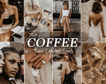 10 COFFEE LIGHTROOM PRESETS brown preset beige preset bronze preset cocoa cinnamon preset warm preset instagram brown filter neutral preset