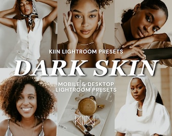 10 CHOCOLATE SKIN PRESETS Lightroom Presets Mobile Preset black skin preset dark skin preset brown skin selfie family newborn preset