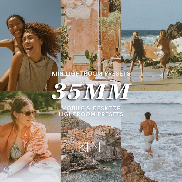 35mm FILM PRESETS LIGHTROOM Presets Mobile Preset Beach Travel Presets Vintage Retro Preset Instagram Filter for Bloggers Italy Holiday