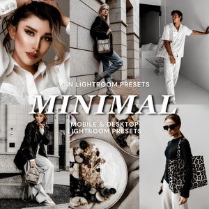 15 MINIMAL PRESETS LIGHTROOM Presets Mobile Preset instagram best preset moody influencer fashion filter style preset vsco